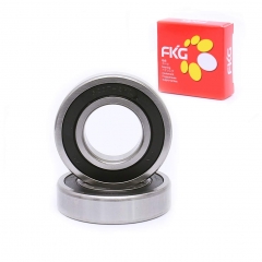 FKG 6207-2RS 35x72x17mm Deep Groove Ball Bearing Double Rubber Seal Bearings Pre-Lubricated 2 Pcs